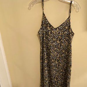 The Natural Life women's floral spaghetti strap empire waist maxi dress  sz sm